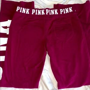 Pink sweatpants